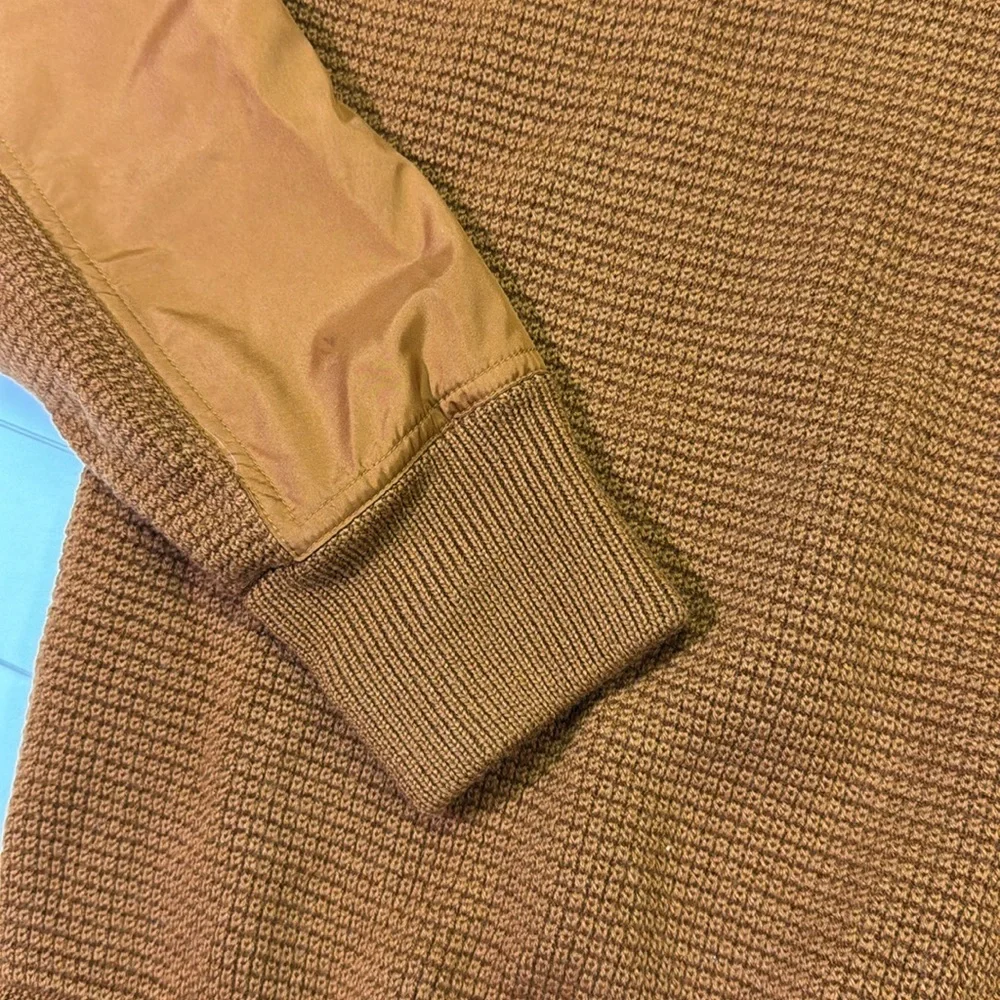 Ermenegildo Zegna Men's Crewneck Sweater in Burnt Orange